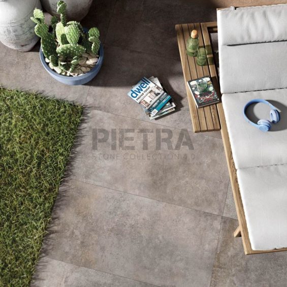 Sintesi Twenty Concept Stone Grey — гранитогрес за двоен инсталационен под, снимка 2