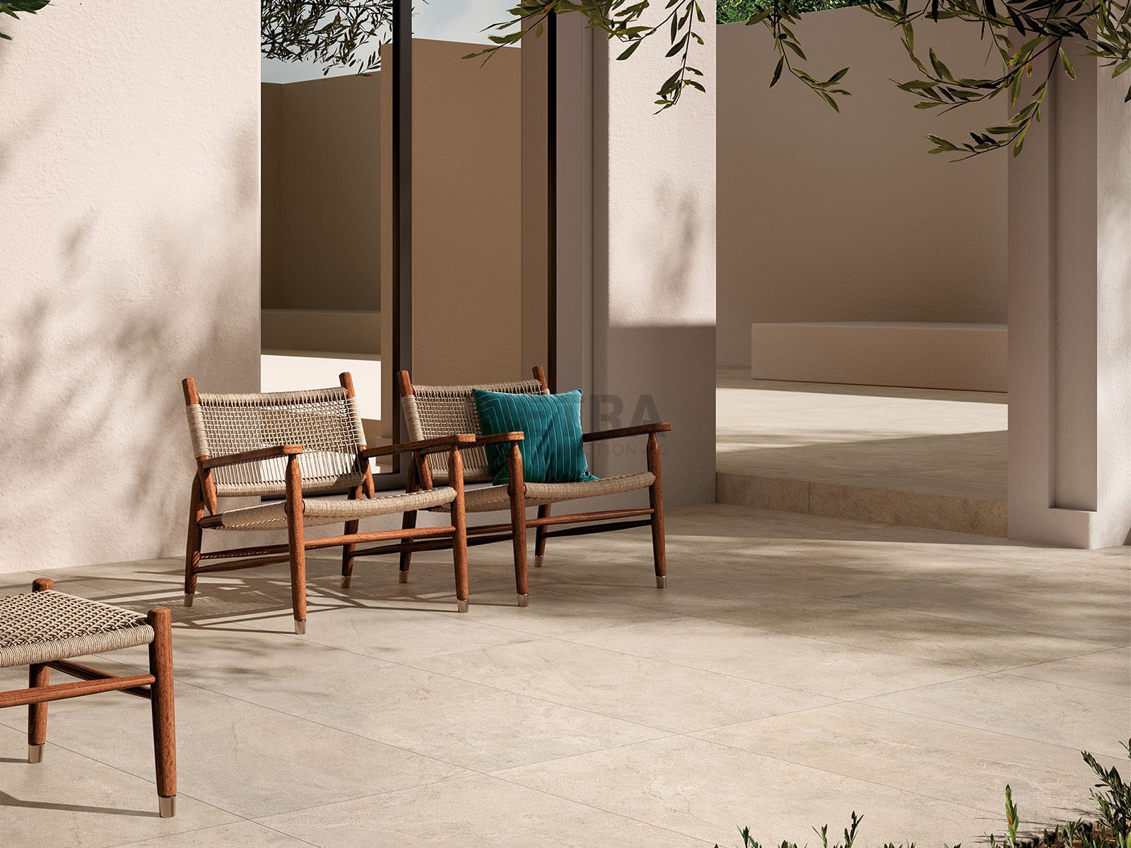 All Around Stone Ivory – Abitare La Ceramica — гранитогрес за двоен инсталационен под, снимка 2