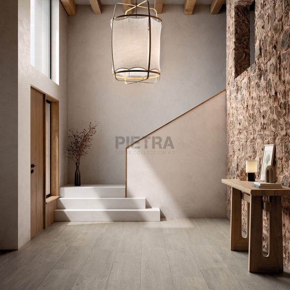 All Around Wood Grey – Abitare La Ceramica — гранитогрес за двоен инсталационен под, снимка 2
