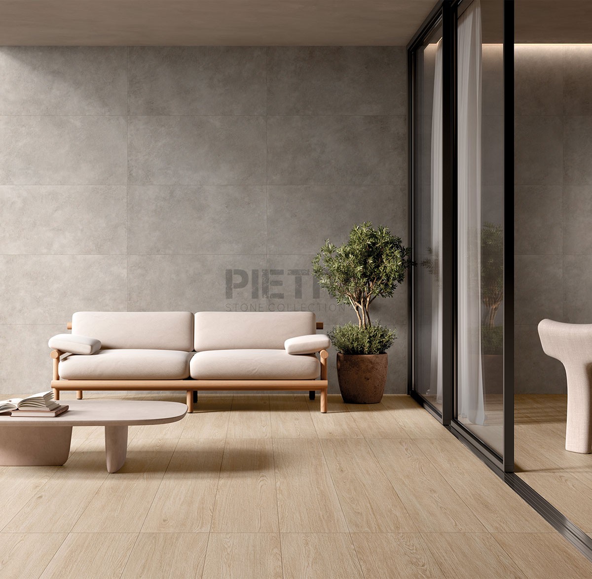 All Around Wood Honey – Abitare La Ceramica — гранитогрес за двоен инсталационен под, снимка 4