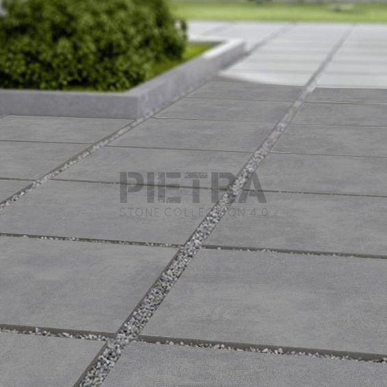 Stark Grey – QUA Granite — гранитогрес за двоен инсталационен под, снимка 2